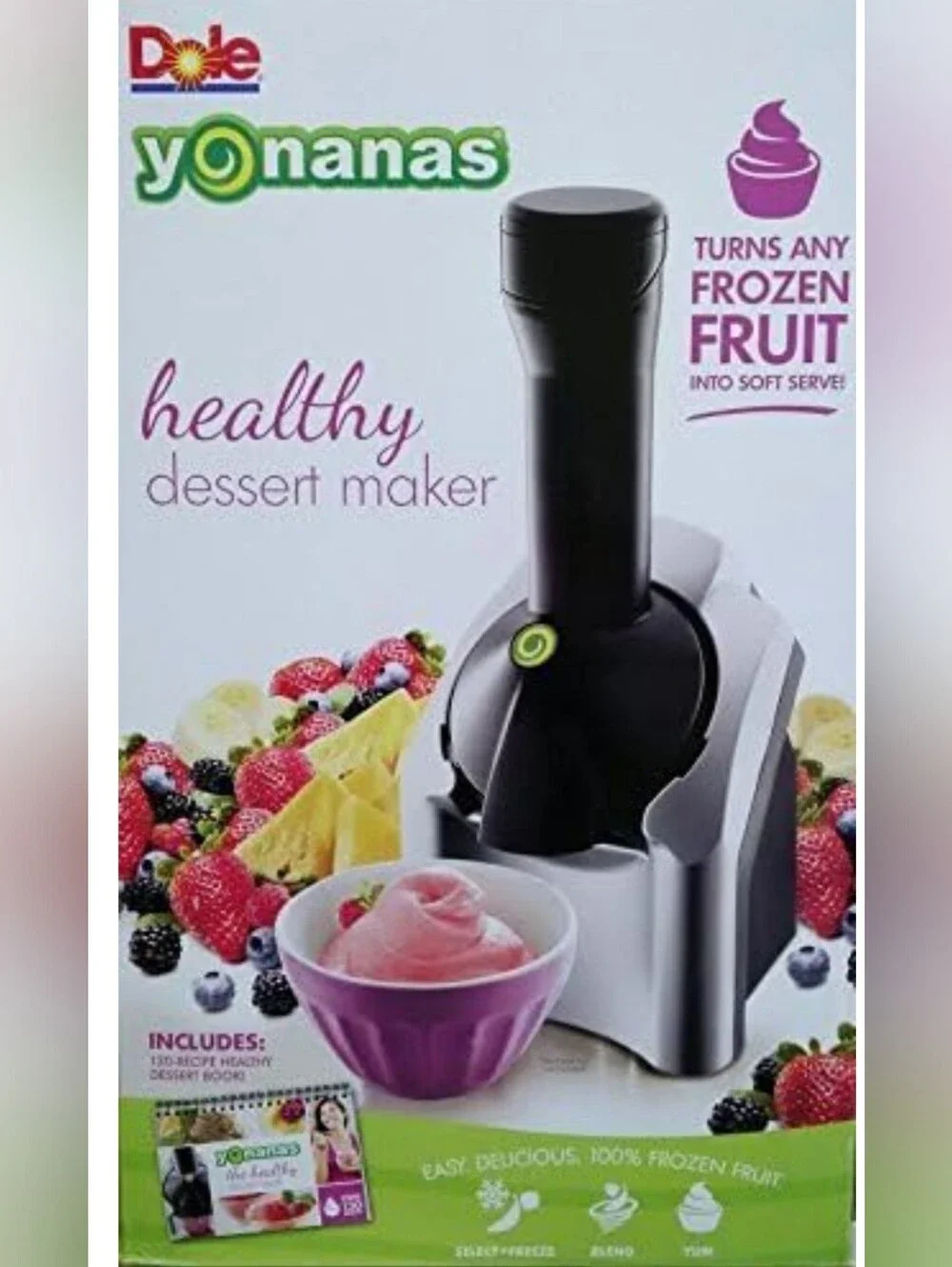 Yonanas Classic Frozen Fruit Soft-Serve Dessert Maker